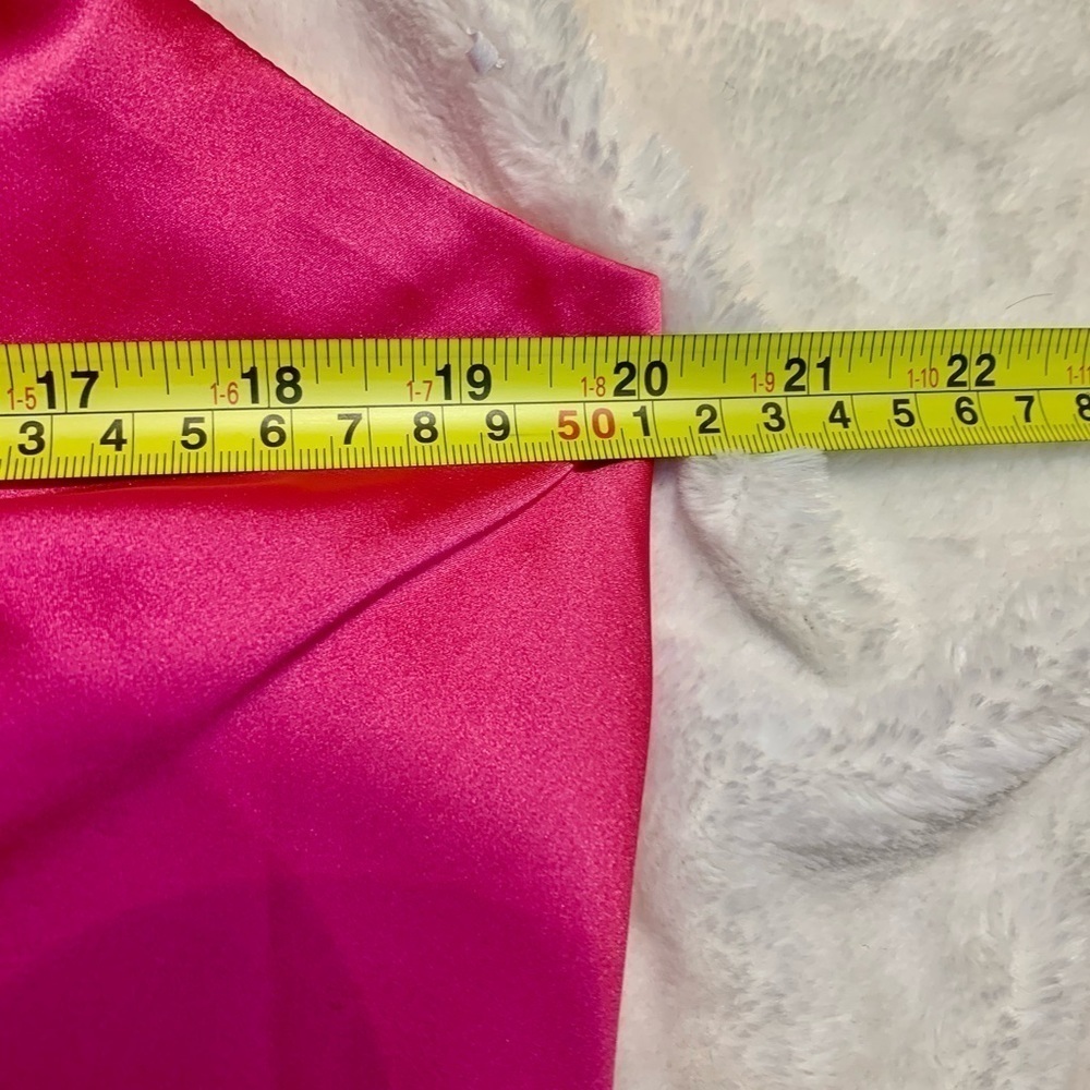 NWT Cami XXL The Drop Christy Cami Hot Pink Satin Adjustable Spaghetti Straps - Picture 16 of 16